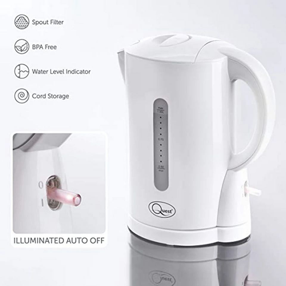 Quest Cordless Kettle- 1 Litre 4 Quest Cordless Kettle- 1 Litre - Image 2
