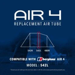 Air 4 Replacement Air Tube (Middle - 542L) 7 Air 4 Replacement Air Tube (Middle - 542L) -Berghaus Store go 190062 z
