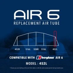 Air 6 Replacement Air Tube (End - 425L) -Berghaus Store go 190077 z
