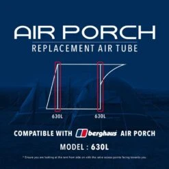 Air Porch Replacement Air Tube 630L -Berghaus Store go 215202 z