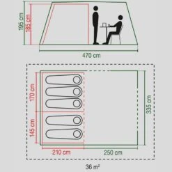 Coleman Mosedale 5 Family 5 Person Tent -Berghaus Store go 322411 b