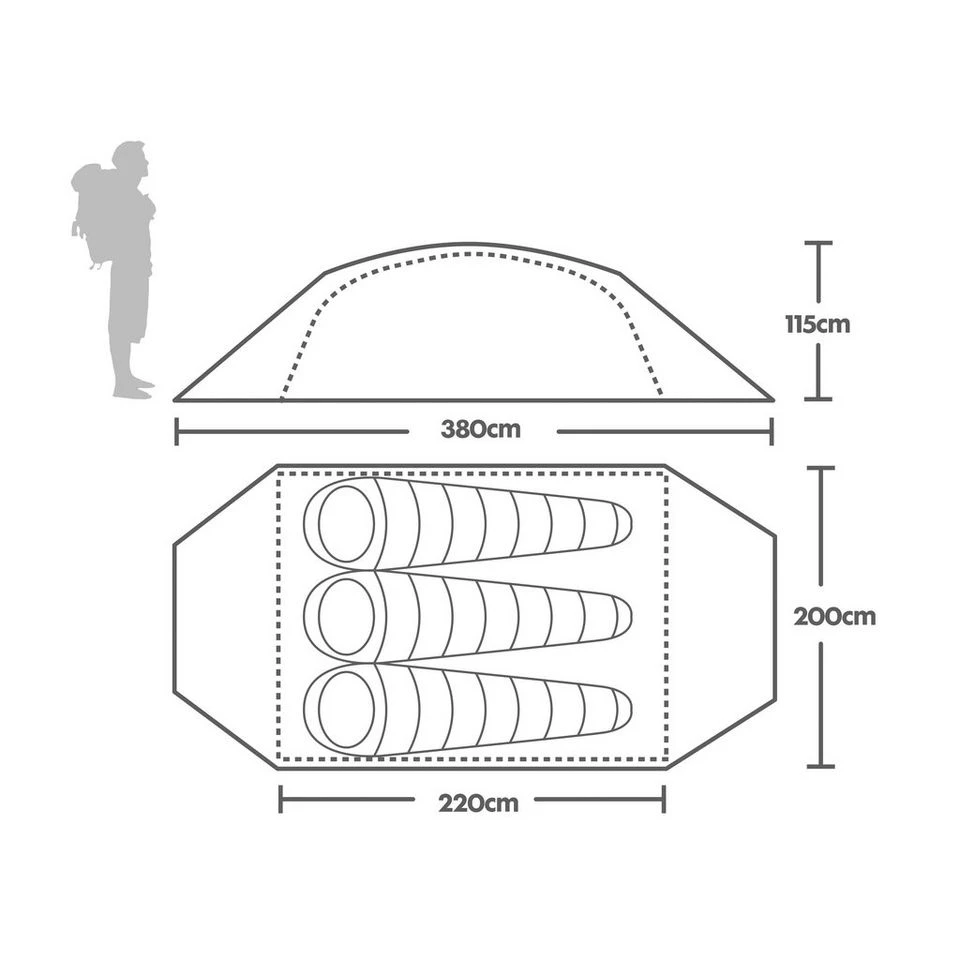 Berghaus Grampian 3 Tent 4 Berghaus Grampian 3 Tent - Image 2