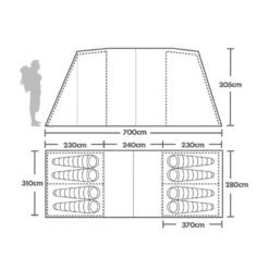 Zenobia 8 Nightfall Tent -Berghaus Store go 351201 b