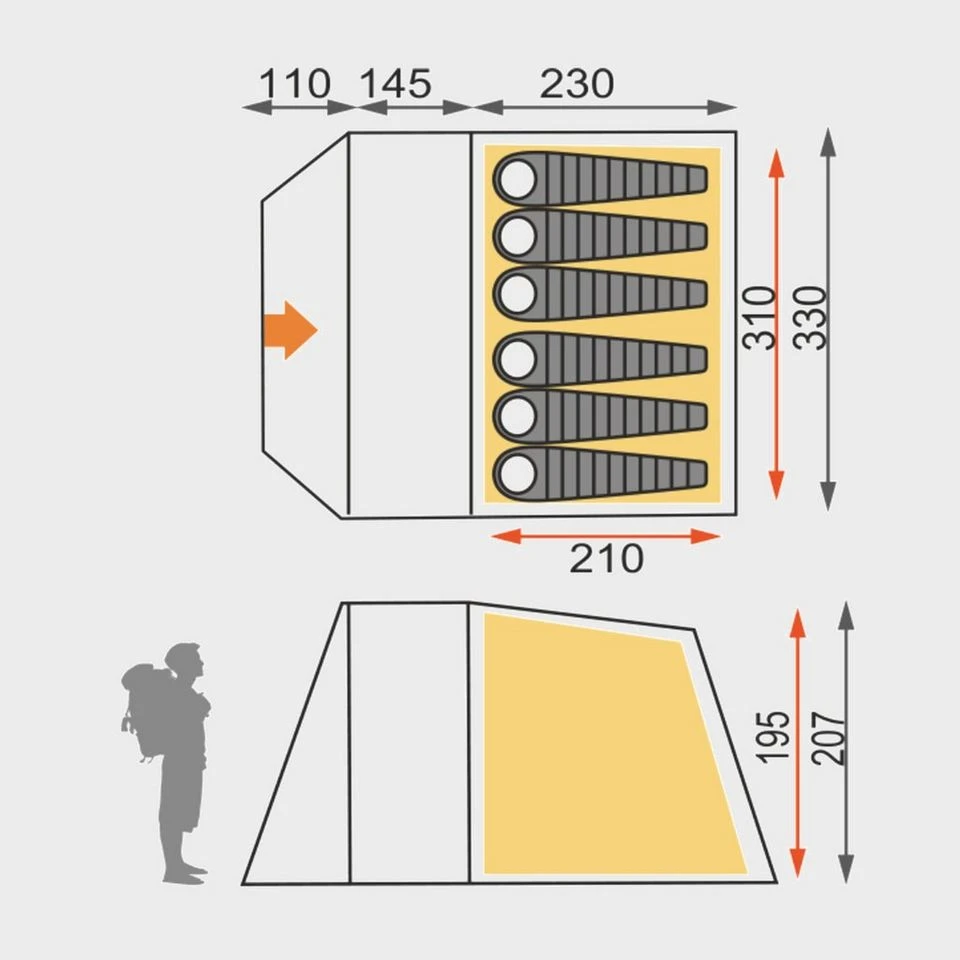 Sendero 6 Family Tent 4 Sendero 6 Family Tent - Image 2