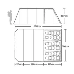 Vango Callao 600XL Family Tent 15 Vango Callao 600XL Family Tent -Berghaus Store go 411075 b
