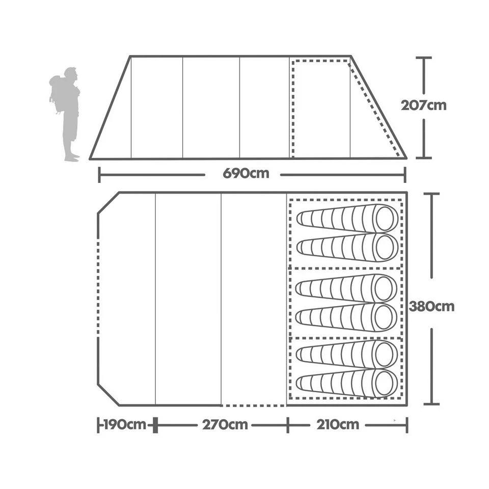 Vango Callao 600XL Family Tent 4 Vango Callao 600XL Family Tent - Image 2