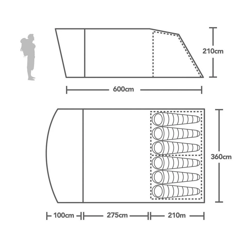 Vango Antrim Air 600XL Family Tent 4 Vango Antrim Air 600XL Family Tent - Image 2