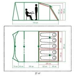 Coleman Mosedale 5 Pro BlackOut Tent -Berghaus Store go 511776 b
