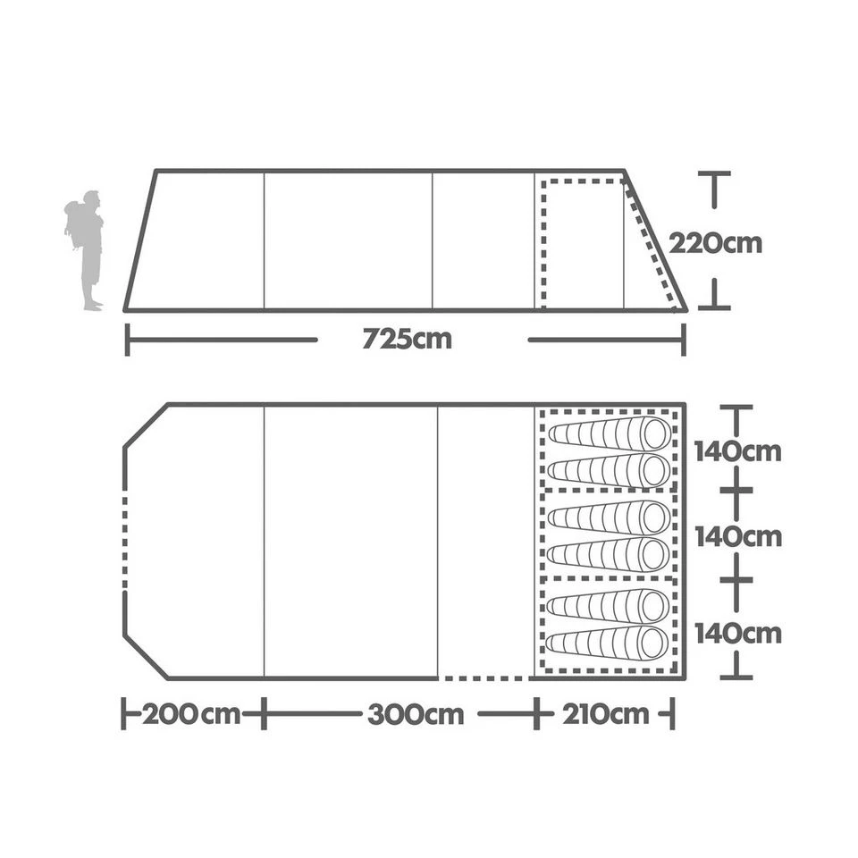 Vango Annecy Air Vista 600XL 4 Vango Annecy Air Vista 600XL - Image 2